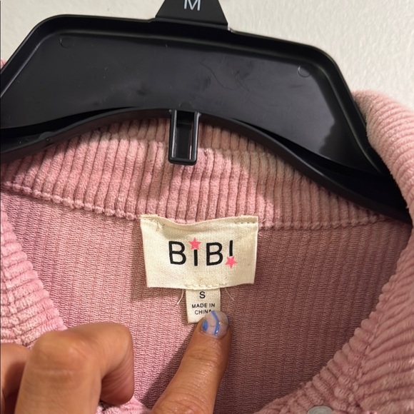 Pink Corduroy Jacket with Leopard Accents - Picture 5 of 7